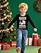 Funny Boy Girl Christmas Shirt Little Kids Long Sleeve Pullover Cotton Unicorn Print Tops Clothes for 4 Years,Black