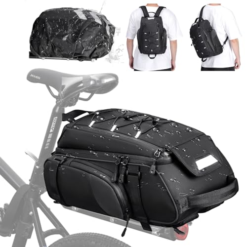 RAINSMORE 15L Waterproof Bike Rack Bag