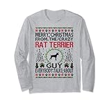Photo Gallery buon natale da crazy rat terrier ragazzo regalo maglia a manica Photo Gallery buon natale da crazy rat terrier ragazzo regalo maglia a manica