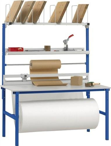NORDWEST Handel AG Packtisch-Set B1600xT800xH2205mm Aufbauten Variante 2