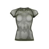 [ミレー] 登山用アンダーウェア 【レディース】 ドライナミック メッシュ ショートスリーブ MIV01708 オリーブ(NEW LOGO) M