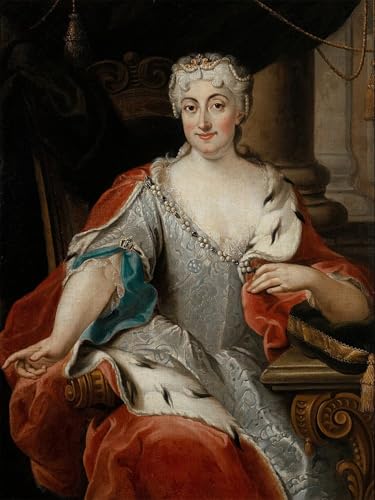 Tableau Toile Portrait Maria Clementina Sobieska par Pier Leone Ghezzi 60x90cm