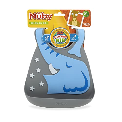 Nuby On The Go Silicone 3D Bib with Scoop to Catch Mess4
