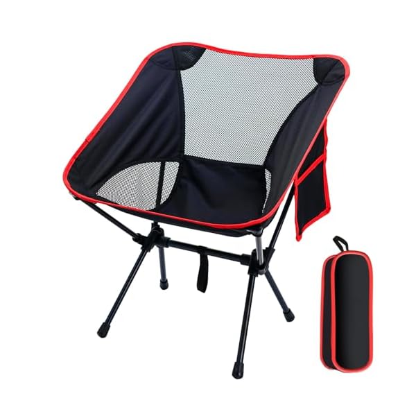 Backpacking Chair, Camping Chairs for Adults, Foldable Portable Chair for Outside Camp Sports Beach Travel Hiking