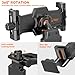 KDD Car Headrest Tablet Holder Mount, 360°Adjustable iPad Stand for Car Back Seat and Desk, Road Travel Essentials Accessory Compatible with iPad Pro,Air, Switch, Galaxy, 4.7-12.9