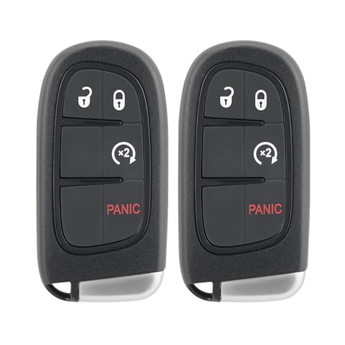 Porte-clés de rechange compatible Dodge RAM 1500 2500 bip clé intelligente auto 2015 2016 2017 2018