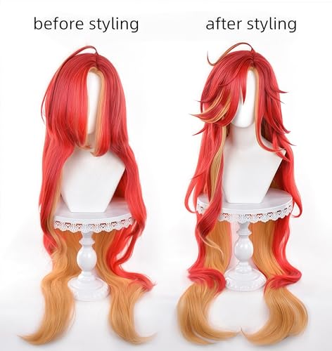 Image of Mavuika wig Suitable for Mavuika costume Synthetic hair with wig cap