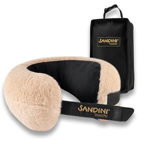 SANDINI TravelFix – Premium Reisekissen/Nackenkissen mit ergonomischer Stützfunktion...