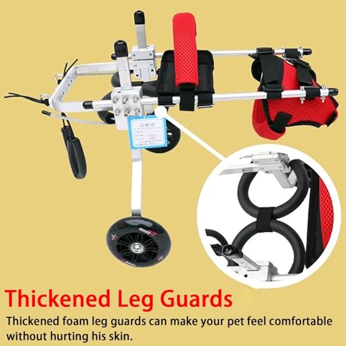Carrito para perros con soporte de aluminio que ayuda a caminar a animales discapacitados 6