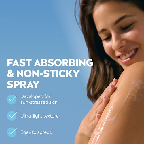 NIVEA SUN After Sun Moisture Spray (200 ml), 48H Moisturising Spray with Organic Hyaluron and Aloe Vera to Soothe, Soften and Relieve Signs of Sun-Stressed Skin