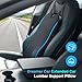 Back Support for Car - 20.9 Inch Extended Car Back Support Relieves Full Back Discomfort on Long Rides, Rebuilds Support for Older Vehicles, Fits Mid-to-Large Sedans, SUVs & Trucks