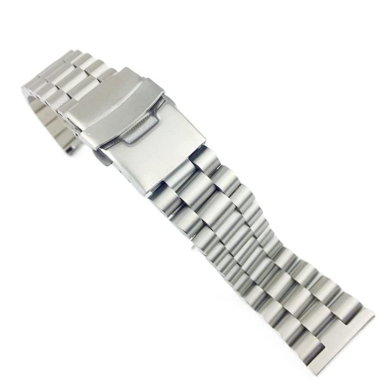 NBCNZCTSAS WatchBand Watch 42 46 mm Fit for Huawei Watch GT2 Pace de bip ajuste for motor 360 Corcha de acero inoxidable 18 mm 24 mm 22 mm 20 mm Fit for Samsung Fit for Galaxy(Silver,24mm)
