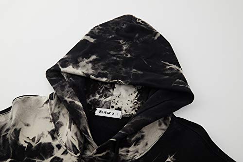 Image of KLIEGOU Mens Tie-Dye Pullover Hooded Sweatshirt