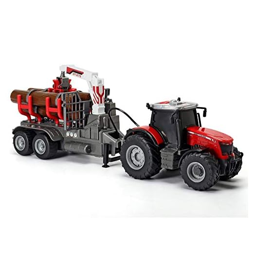 Dickie 203737001 traktor Massey Ferguson 8737" med berlock
