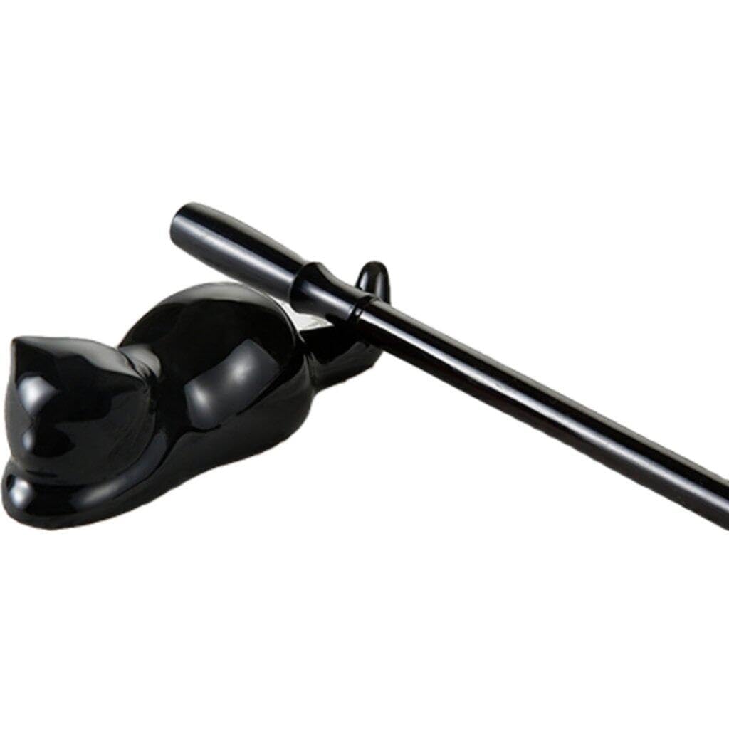 Fituenly Black Ceramic Pen Rest Writing Brush Holder Chinese Calligraphy Pen Holder For Watercolor Ink Painting School Office Supplies