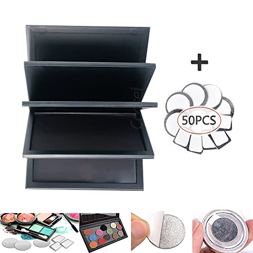 Coosei 4-Layer Empty Magnetic Palette Eye/Lip Depotting +50Pcs Metal Stickers #TOP1
