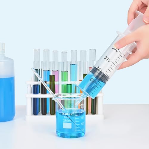 Image of 150mL Plastic Syringe for Liquid - 20 Pack Large Syringes with Adapter | Individually Wrapped for Scientific Labs, Feeding, Oil Filling