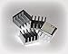 XBRdepot 1 Pack of 4 Premium Self-Stick Aluminum Heatsinks for XBOX 360 RAM ANA and Southbridge Cooling (4 individual PCS)