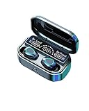 Impermeables Auricular Auriculares TWS 2024 Caja Carga 3500 MAh, Auriculares Estéreo 5,2 Bluetooth, Auriculares Internos, Auriculares Manos Libres para Xiaomies Auricular Bluetooth(VIP 3500mAh Black)