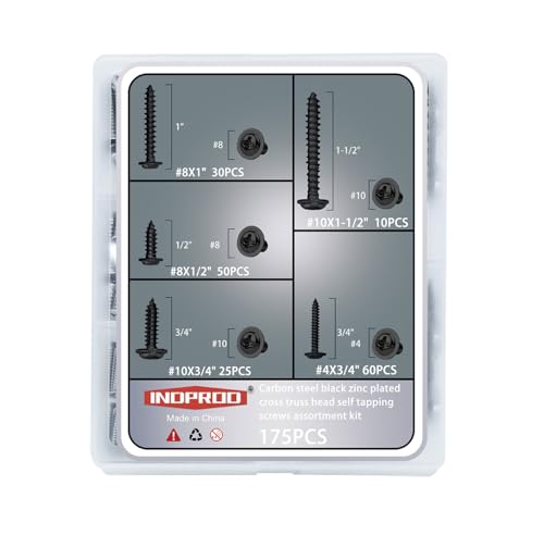 Kit de Tornillos para Madera Phillips Truss Head 175 Piezas miniatura 1