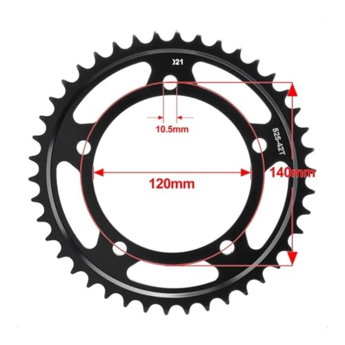 Kit piñón trasero delantero 525 17T 42T Suzuki GSX-R DL1050 6