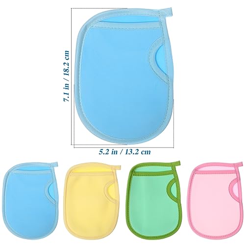 FRCOLOR Esfoliante Corporal 4 Peças Luva Luvas De Banho Esponja De Banho Macia Toalhinha Corporal Po