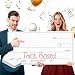 Giant Big Fake Check for Presentation - 32" x 16" - Large Novelty Checks Plaque - Blank Reward Prize Spin Wheel Endowment Award Donation - Raffle Fundraising Winners Celebration