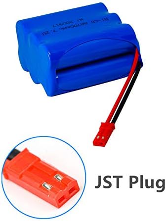 Miniatura 3 de 7.2V 700mAh Ni-Cd recargable AA batería con JST enchufe para HAK104 RC Stunt Master Car con cable de carga USB