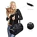 JESPET Soft Sided Pet Carrier Comfort for Airline Travel for Small Animals/Cats/Kitten/Puppy, Black, 17