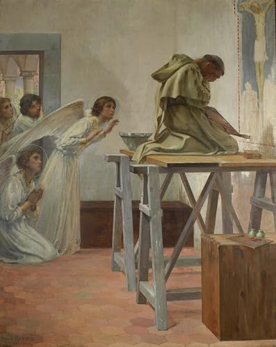 Affiche Fra Angelico par Flandrin graffiti impression sur toile pour bureau 60x90cm