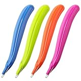 KTRIO Magnetic Staple Remover Tool 4 Pack, Professional Stapler Removers Flat Staple Puller Stick for Classroom, Office, Home, 4 Colors