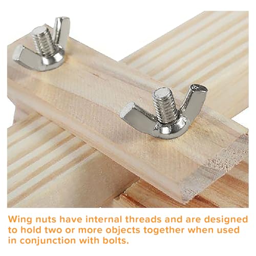 Lyeteung 27 Stücke M3/M4/M5/M6/M8/M10 Flügelmutter Set, Edelstahl Wing Nut, Metrische Flügelmutter, mit 27 Stücke Unterlegscheiben, für Heimwerker DIY Tools, Elektronische Geräte Hardware