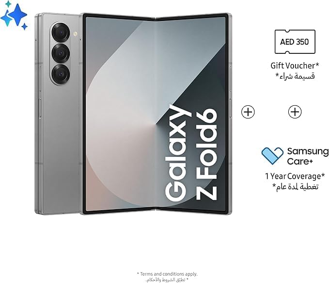 Galaxy Z Fold 6 Silver Shadow 256G Spen付 Samsung Galaxy Z Fold6, AI Phone, 12GB RAM, 512GB Storage, Silver