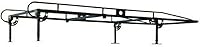 Buyers Products 1501250 Heavy-Duty Steel Ladder Rack for Service Body Trucks - 1000 lb Capacity, Adjustable 21-31", Bolt-On Contractor Cargo Rack