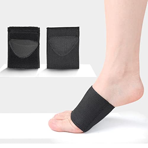 Colcolo Conjunto de 2 Apoios para, Bandagem Elástica, Corretivo Podal Preto, Confortável, Ortopédico