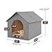 Indoor Dog House with Washable Plush Cushion,Large Size for Medium Dogs & Large Cats