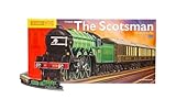 Hornby Train Set - The Scotsman Analogue TT Gauge Model Railways Set, Starter Electric Model Train Kits with App Control - Steam Engine Model Building Kits, 1:120 Scale Model Train Gifts