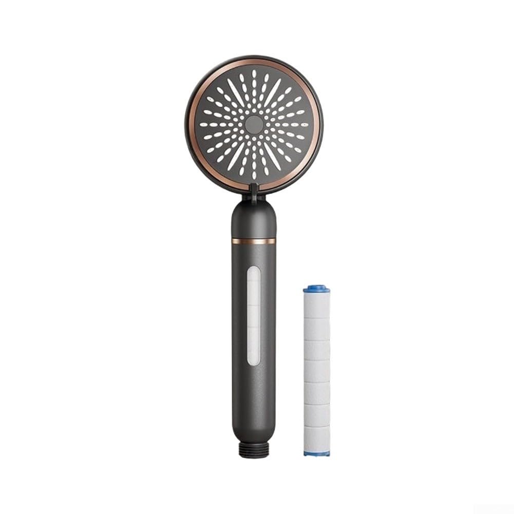para ducha de Mano Ahorro Agua para filtro Anti-Cal para ducha(Gray)