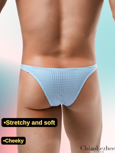 Sexy Briefs For Men, Low Rise Hollow Out, Breathable Soft Fishnet3
