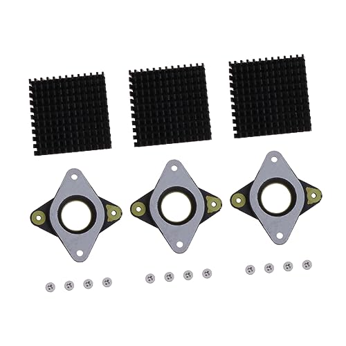 Hohopeti Stepper Motor Vibration Dampers Screws Heat Sinks Stepper Motor Compatible Printer Absorber Quiet Stable Printi