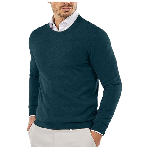 Fxbar Men's Cardigan Sweaters Button Up Men's Crewneck Knit Sweater Slim Fit Lightweight Dress Sweater Casual Twist Patterned Cable Knitted Pullover