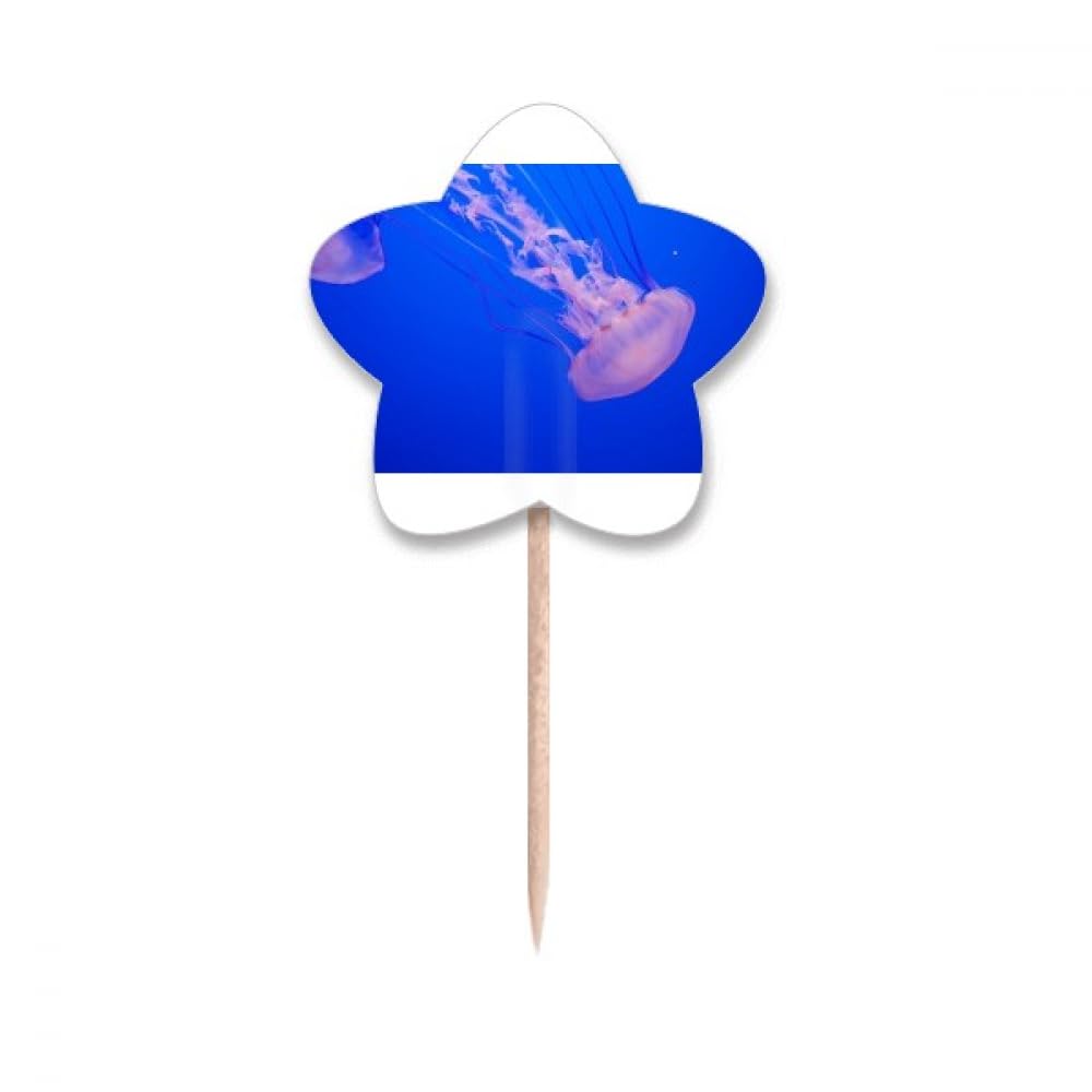 Méduse cure-dents décoratifs pour réussir vos cupcakes de fête à thème marin tropical