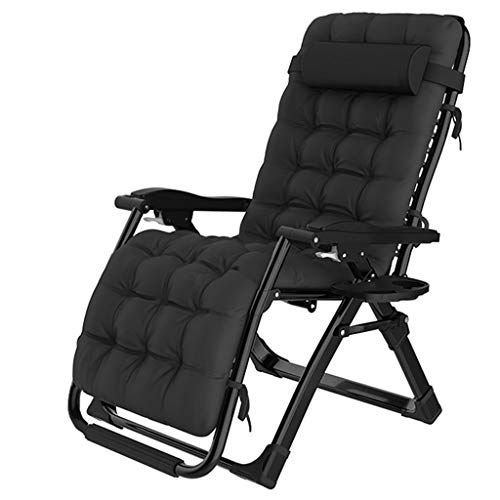 Jardin chaises de gravité zéro FANDIAO noire pliante et relaxante