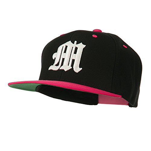 Image of e4Hats.com Old English M 3D Embroidered Snapback Cap