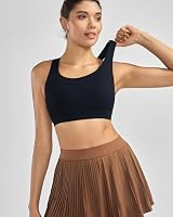 RUNNING GIRL Sports Bras for Women High Support, Adjustable Straps High Impact Racerback Bra with Hook Closure Molded Cup(WX3174Black,L) — image 8