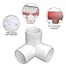 JuA 3 Way 12 PVC Fittings Elbow 10 PC, Tee PVC Fittings Pipe Connectors, Build Heavy Duty Furniture Grade for 12 inch PVC Structures (3 Way 12 inch)