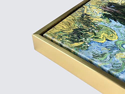 Wieco Art Framed Wall Art Cypresses Classic Giclee Canvas Prints By Van Gogh Famous Oil Paintings Green Tree Picture For Home Decorations Modern Abstract Forest Landscape Artwork #TOP4