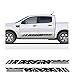 Linsuiw pour Ford Ranger   Jupe latérale de Porte de Voiture Rayure Impression Vinyle Autocollants Autocollants carrosserie Accessoires de Course