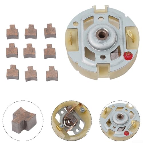Soporte de cepillo de carbono para motor 1 unidad con 10 escobillas de carbón para modelos de herramientas eléctricas Bosch como GSR10 8V LI 2, DDBB180, PSR 14 4 LI 2 y GSR12V