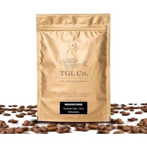 TGL Co. The Good Life Company Breakfast Fusion A Blend of Arabica and Robusta Coffee Beans, 100 Gram Cover